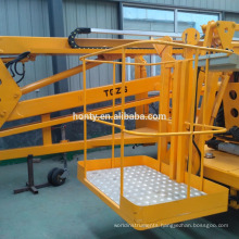 14M Towable boom lift for sale trailer mounted boom lift truck used for cherry picker
